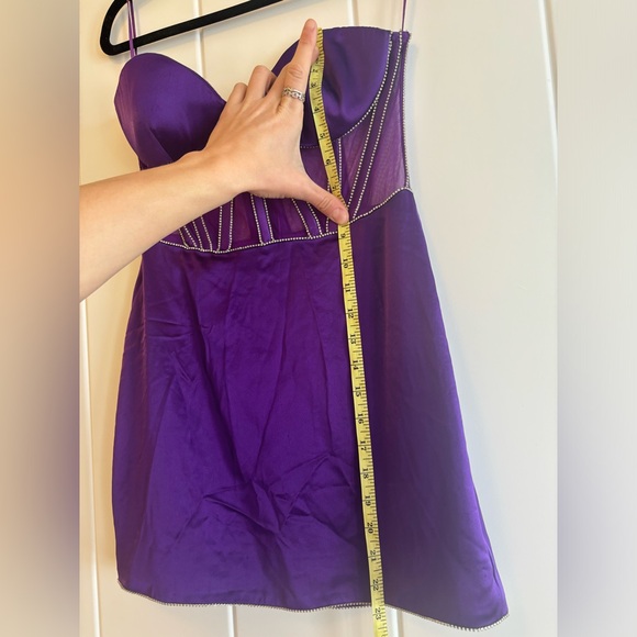 Retrofete Purple Strapless Prom Dress - Picture 14 of 15